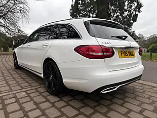 Used 2015 Mercedes-Benz C Class Sport White - Interior and Exterior details 5
