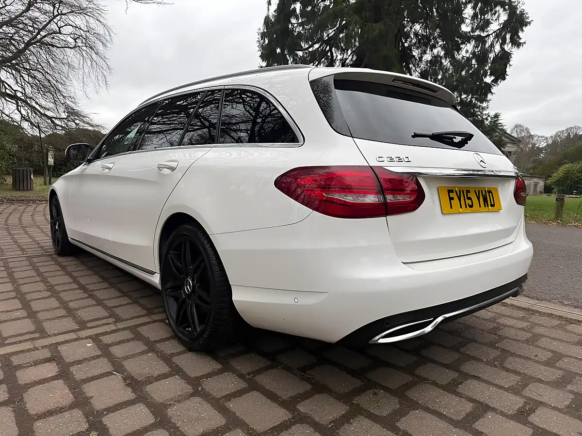 Used 2015 Mercedes-Benz C Class Sport White - Interior and Exterior details 5