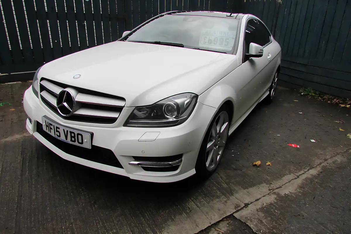 Used 2015 Mercedes-Benz C250 Sport Edition Premium Plus White - Interior and Exterior details 7