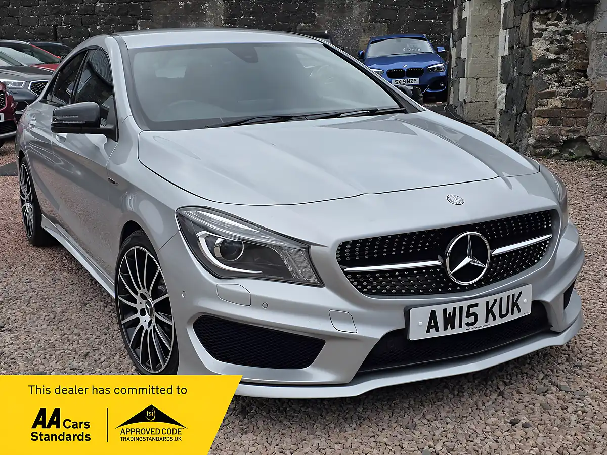 Used 2015 Mercedes-Benz Cla AMG Sport Silver - Front View