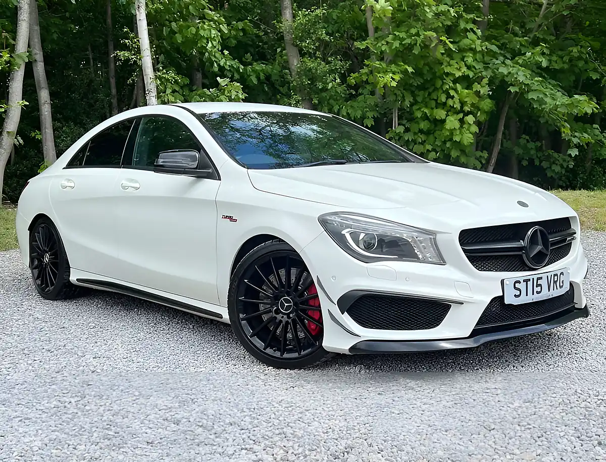 Used 2015 Mercedes-Benz Cla Class CLA45 AMG Cirrus White - Front View
