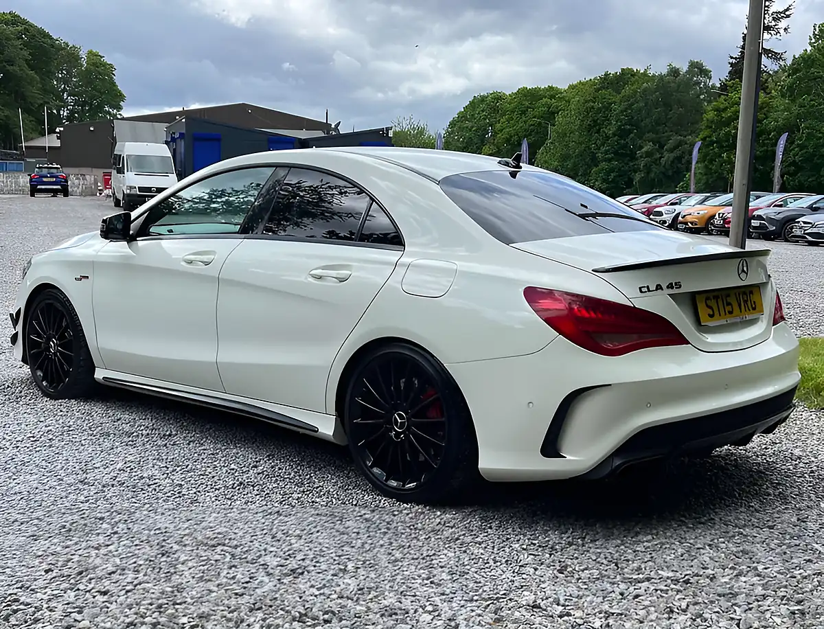 Used 2015 Mercedes-Benz Cla Class CLA45 AMG Cirrus White - Interior and Exterior details 5