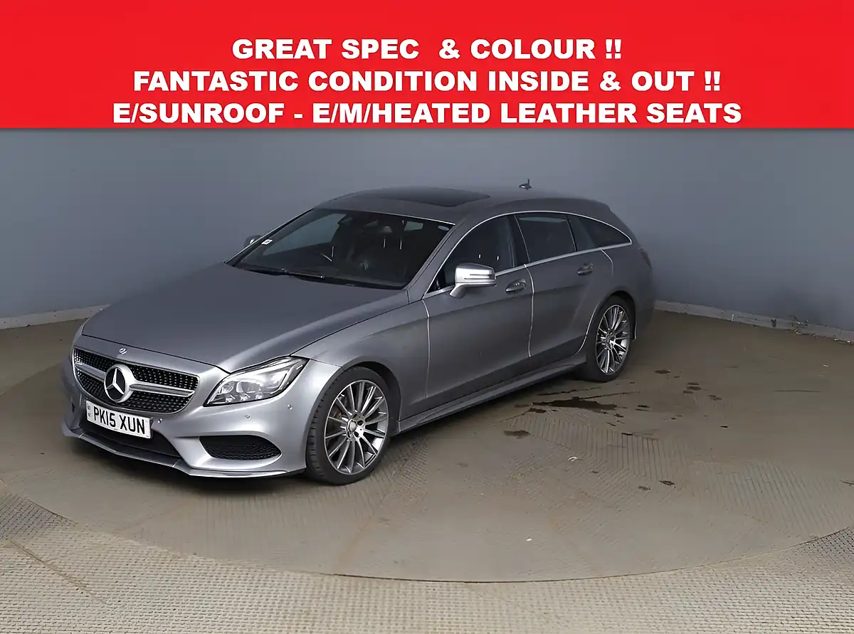 Used 2015 Mercedes-Benz Cls AMG Line Silver - Front View