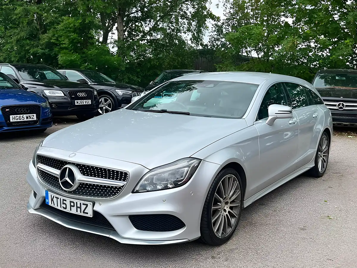Used 2015 Mercedes-Benz Cls Class AMG Line Silver - Interior and Exterior details 2