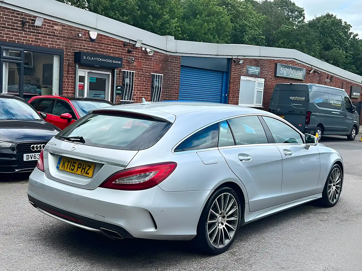 Used 2015 Mercedes-Benz Cls Class AMG Line Silver - Interior and Exterior details 3