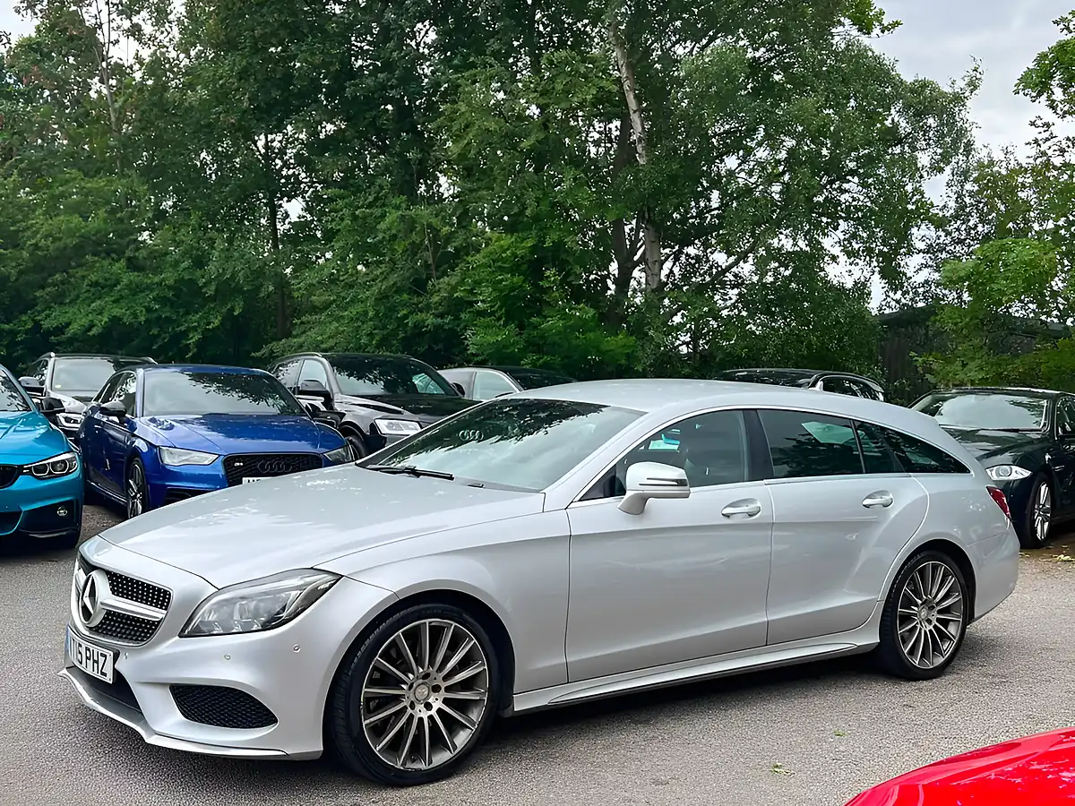 Used 2015 Mercedes-Benz Cls Class AMG Line Silver - Interior and Exterior details 9