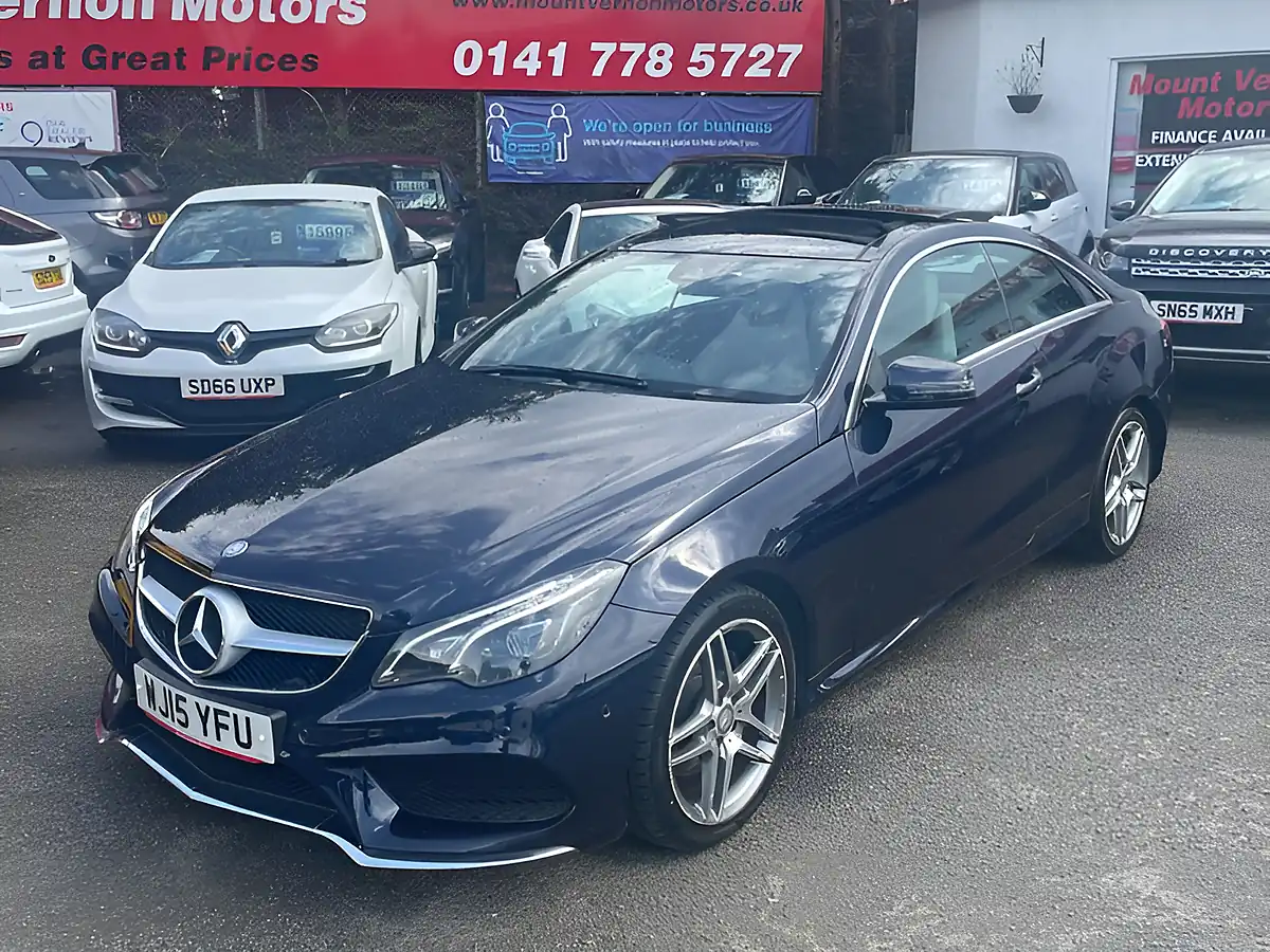 Used 2015 Mercedes-Benz E Class AMG Line Blue - Interior and Exterior details 4