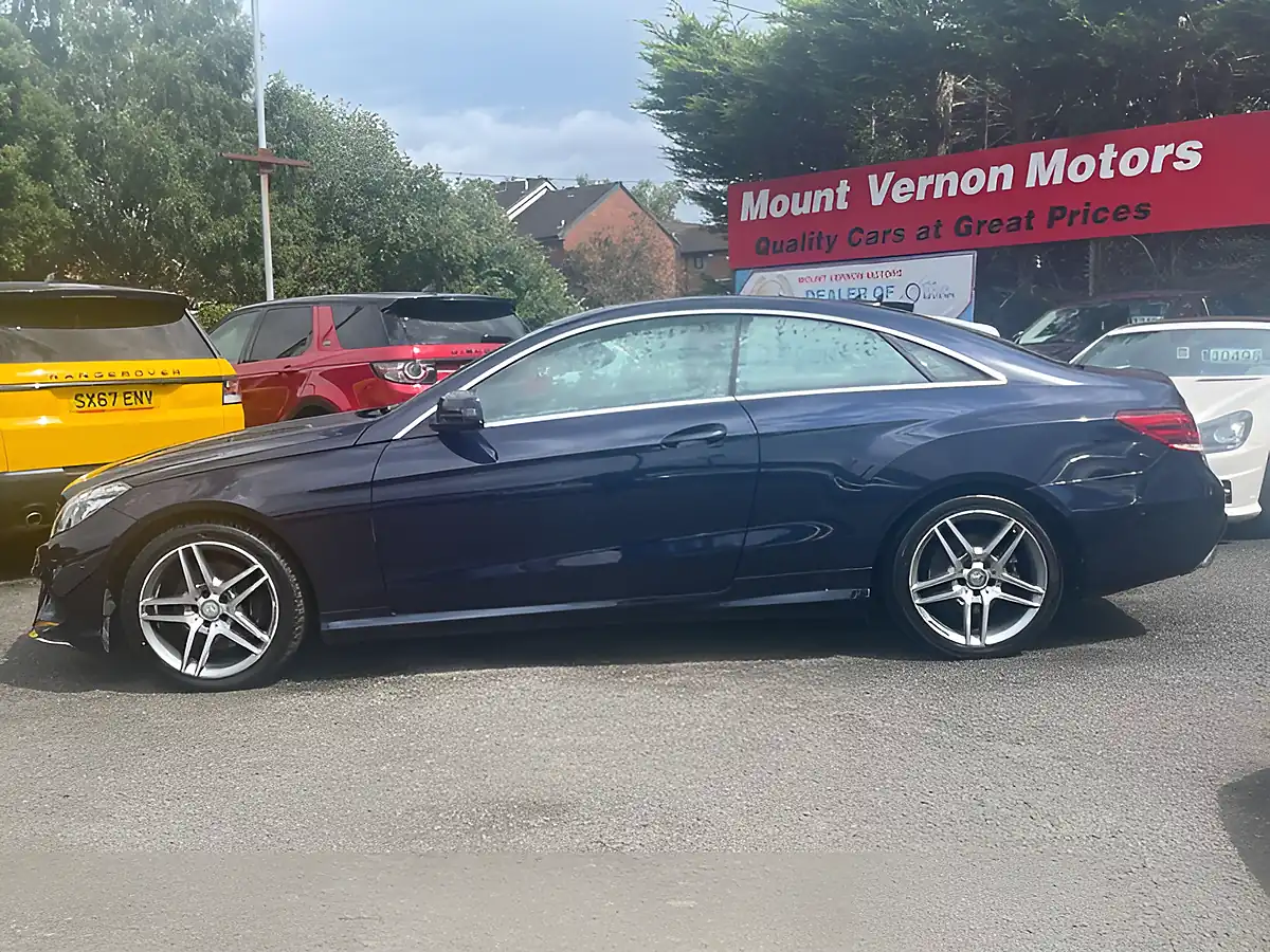 Used 2015 Mercedes-Benz E Class AMG Line Blue - Interior and Exterior details 5