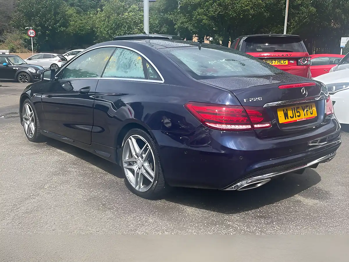 Used 2015 Mercedes-Benz E Class AMG Line Blue - Interior and Exterior details 6