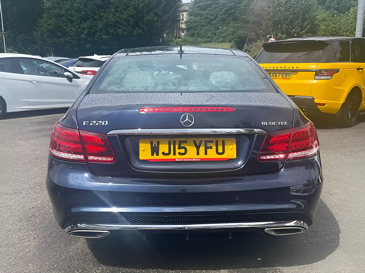 Used 2015 Mercedes-Benz E Class AMG Line Blue - Interior and Exterior details 7