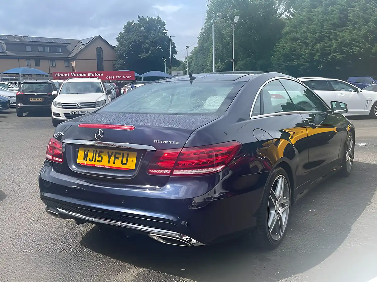 Used 2015 Mercedes-Benz E Class AMG Line Blue - Interior and Exterior details 8