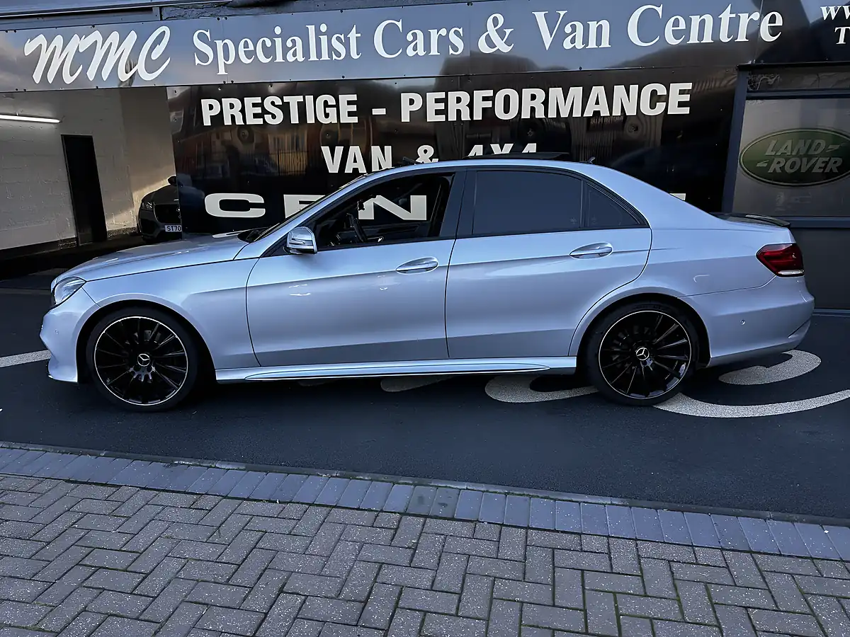 Used 2015 Mercedes-Benz E Class AMG Line Premium Plus Silver - Interior and Exterior details 4