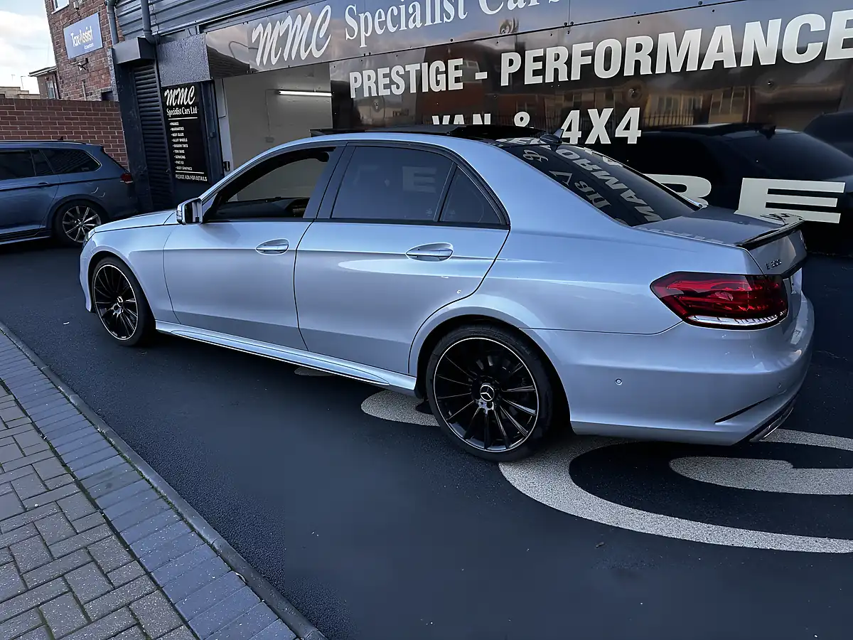 Used 2015 Mercedes-Benz E Class AMG Line Premium Plus Silver - Interior and Exterior details 6