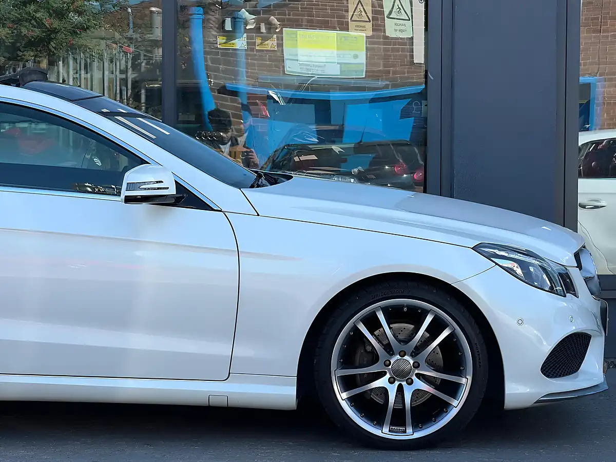 Used 2015 Mercedes-Benz E Class AMG Line (premium) White - Interior and Exterior details 11