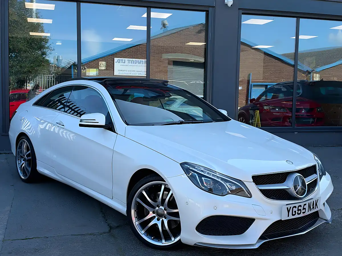 Used 2015 Mercedes-Benz E Class AMG Line (premium) White - Interior and Exterior details 2