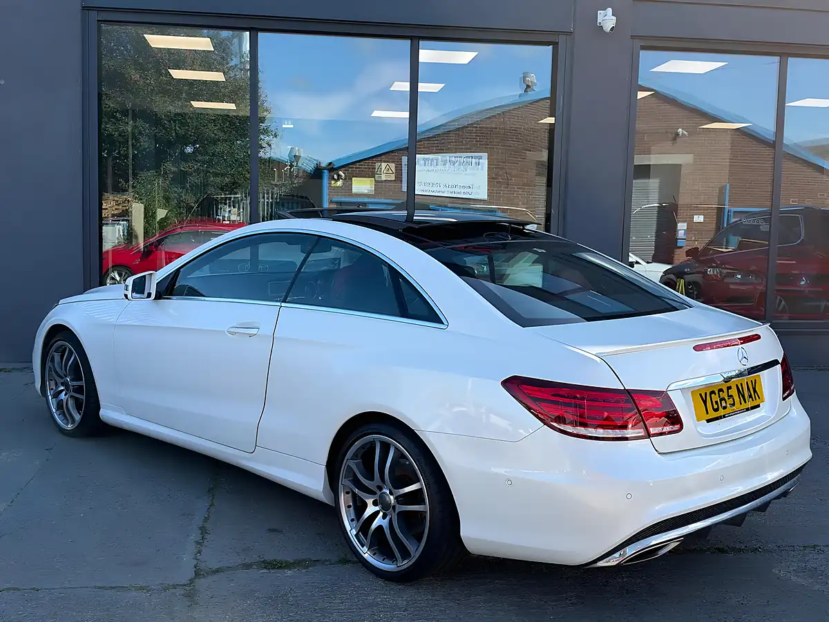 Used 2015 Mercedes-Benz E Class AMG Line (premium) White - Interior and Exterior details 6