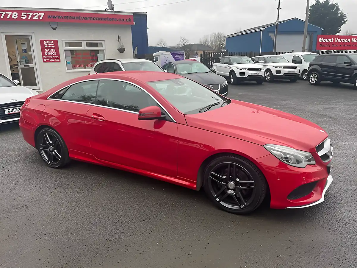 Used 2015 Mercedes-Benz E Class AMG Line Red - Interior and Exterior details 10