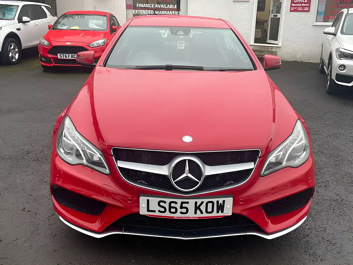 Used 2015 Mercedes-Benz E Class AMG Line Red - Interior and Exterior details 11