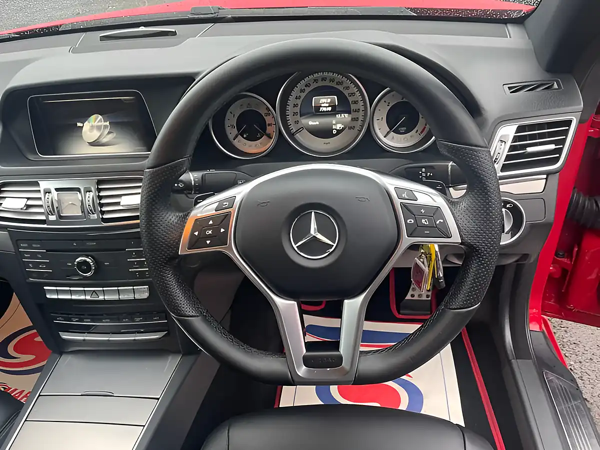 Used 2015 Mercedes-Benz E Class AMG Line Red - Interior and Exterior details 16