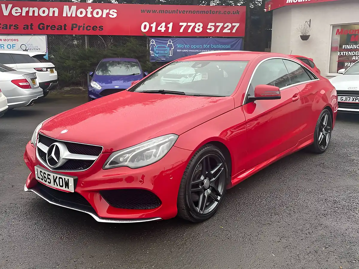 Used 2015 Mercedes-Benz E Class AMG Line Red - Interior and Exterior details 4