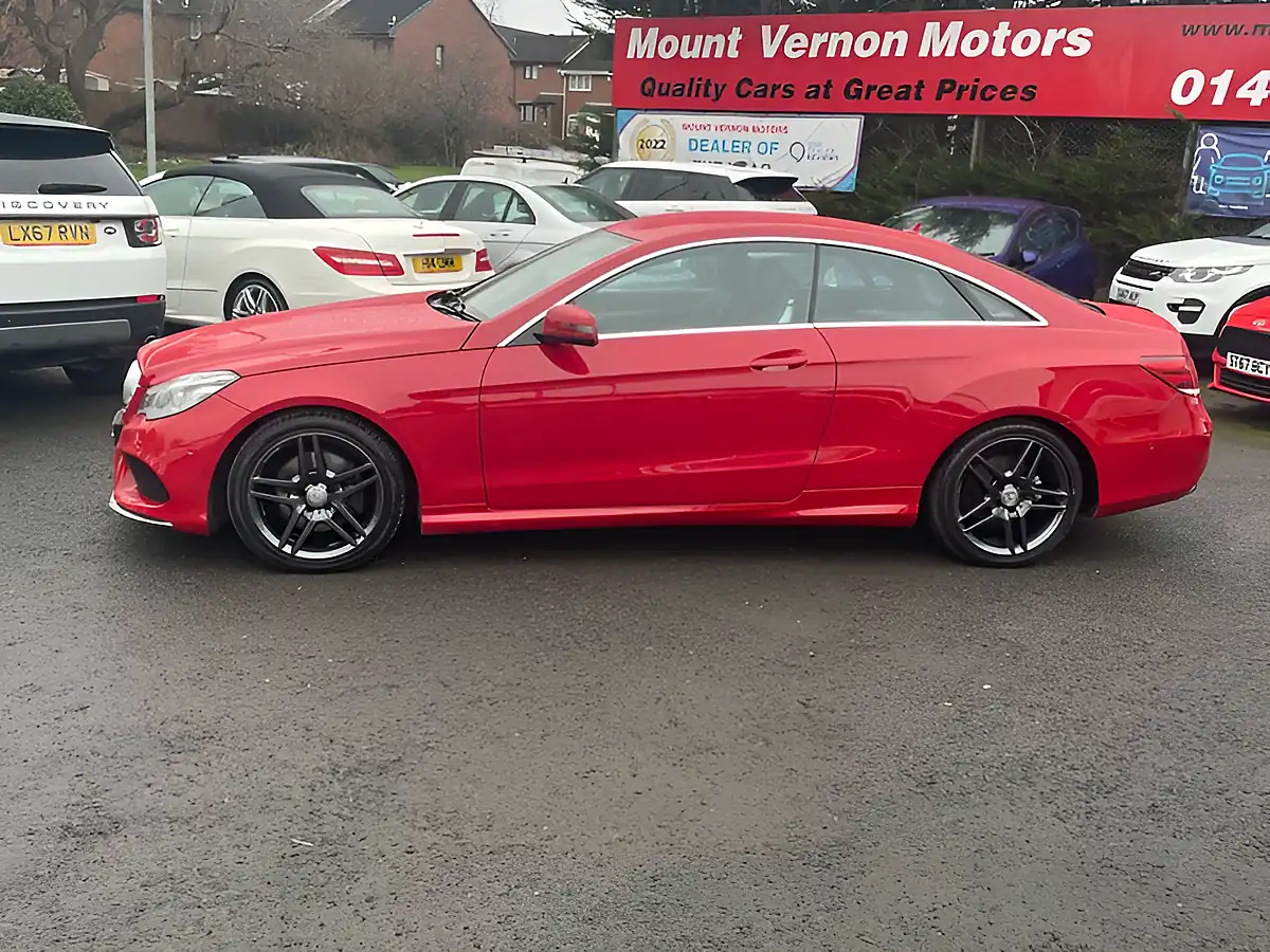 Used 2015 Mercedes-Benz E Class AMG Line Red - Interior and Exterior details 5