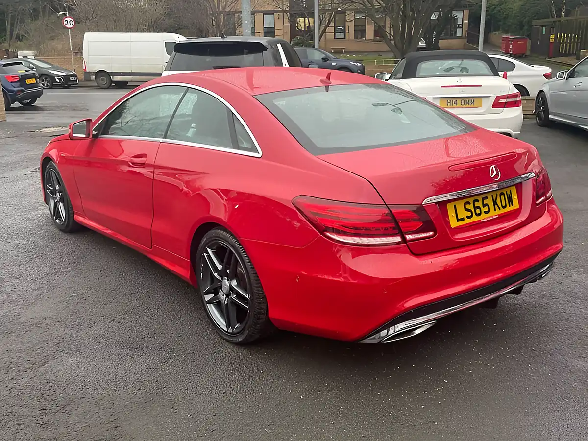 Used 2015 Mercedes-Benz E Class AMG Line Red - Interior and Exterior details 6