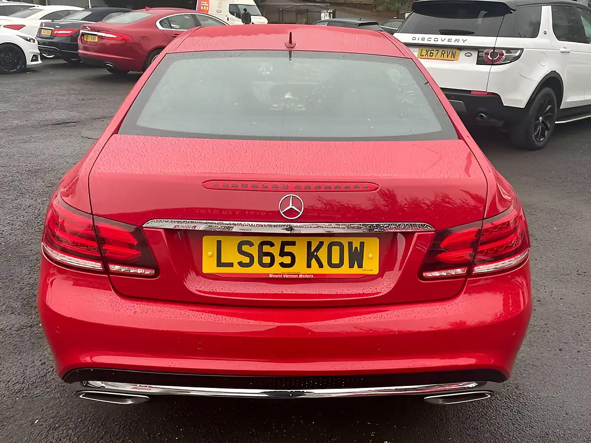 Used 2015 Mercedes-Benz E Class AMG Line Red - Interior and Exterior details 7