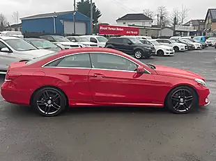 Used 2015 Mercedes-Benz E Class AMG Line Red - Interior and Exterior details 9