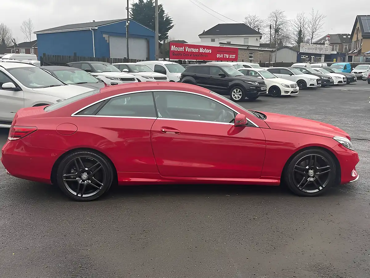 Used 2015 Mercedes-Benz E Class AMG Line Red - Interior and Exterior details 9