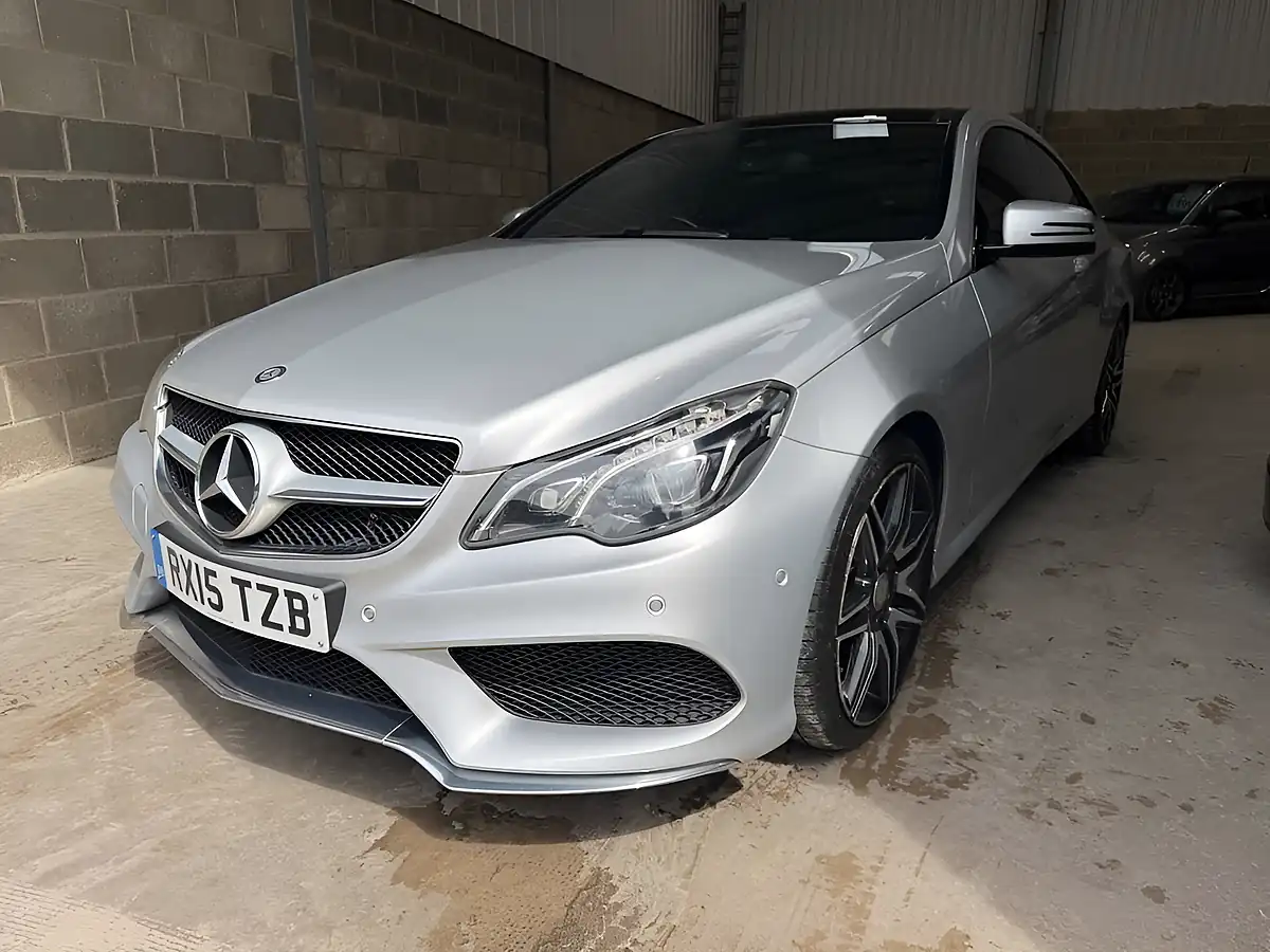 Used 2015 Mercedes-Benz E Class AMG Line Silver - Interior and Exterior details 3