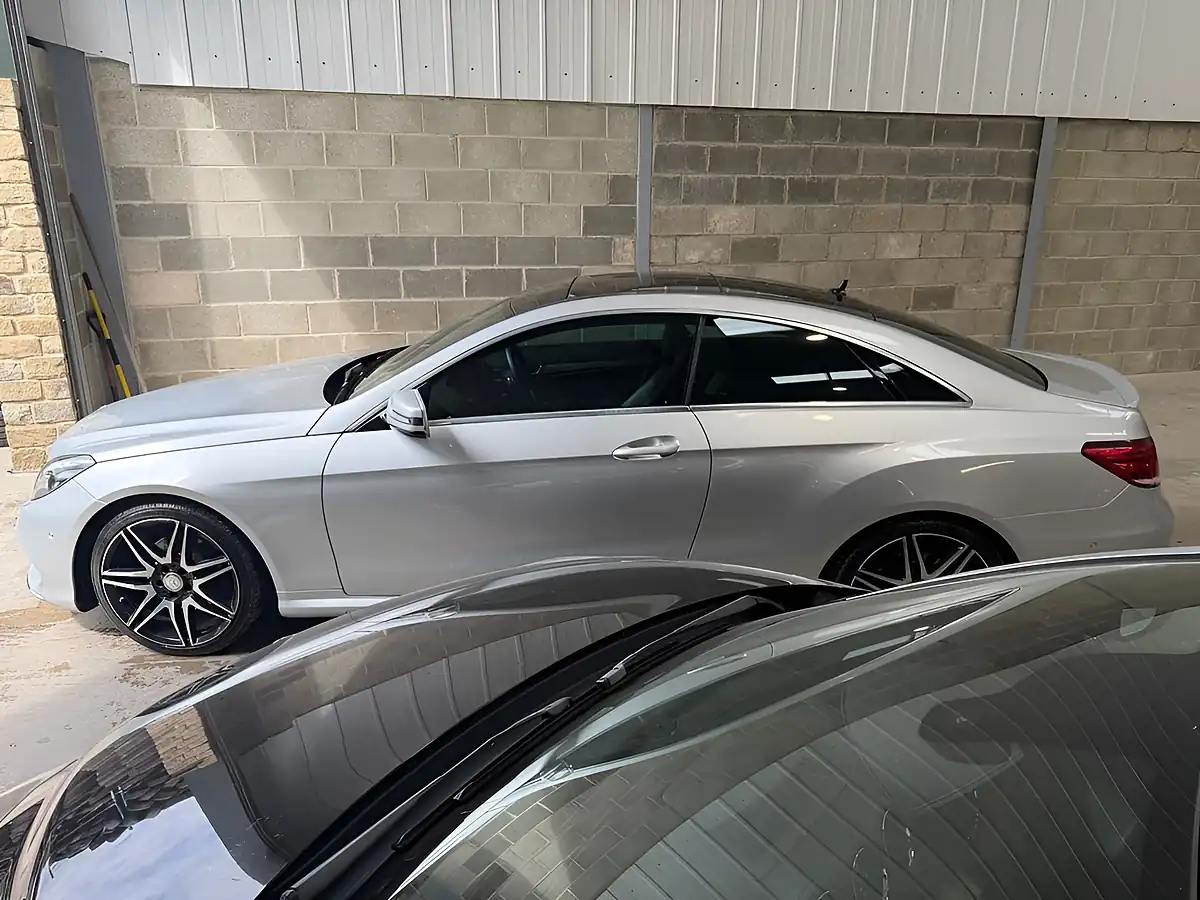 Used 2015 Mercedes-Benz E Class AMG Line Silver - Interior and Exterior details 4
