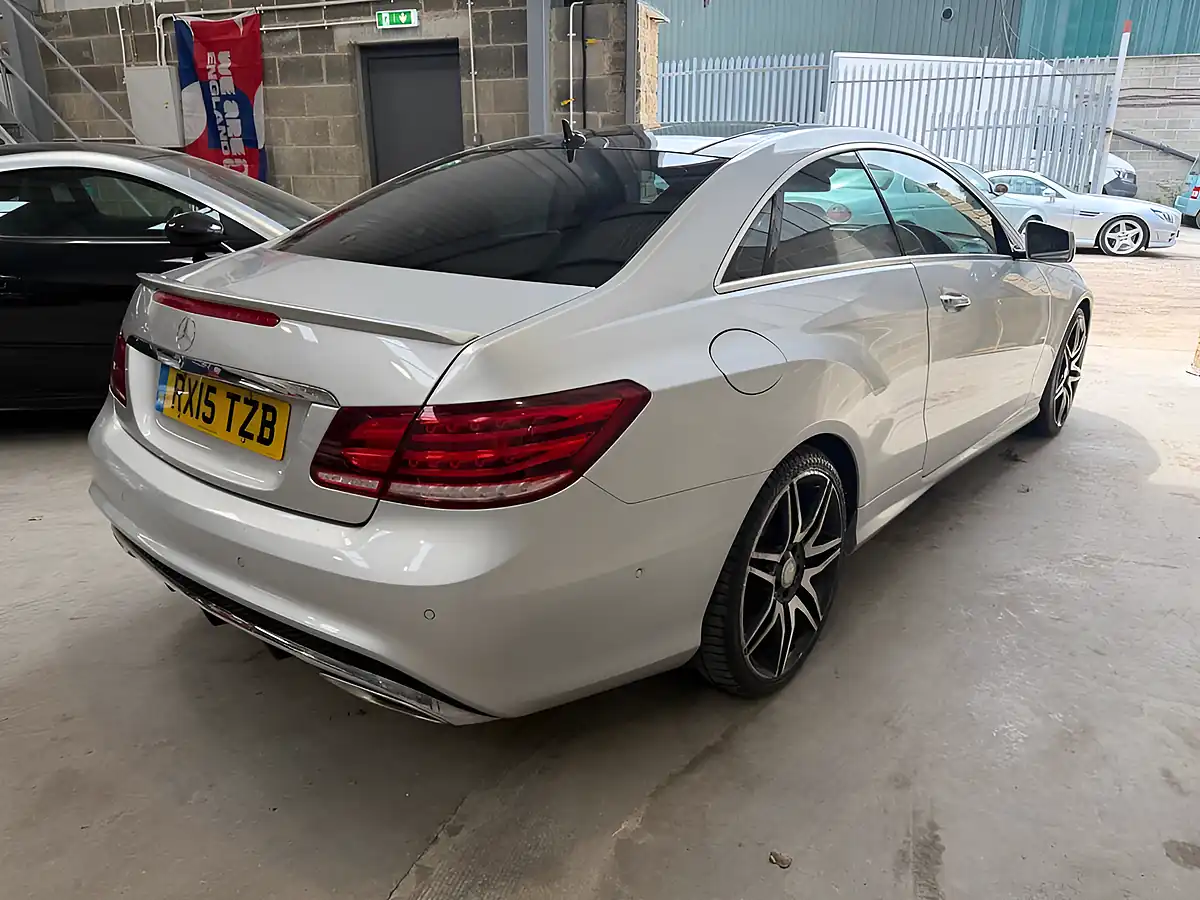 Used 2015 Mercedes-Benz E Class AMG Line Silver - Interior and Exterior details 7