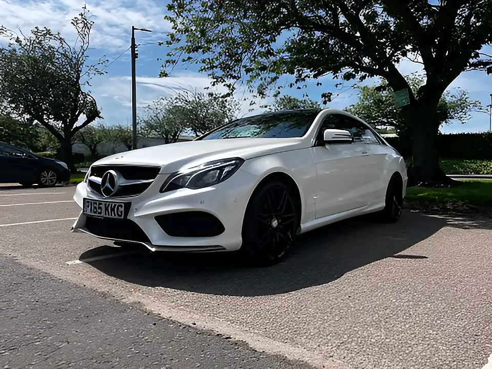 Used 2015 Mercedes-Benz E Class AMG Line White - Interior and Exterior details 18
