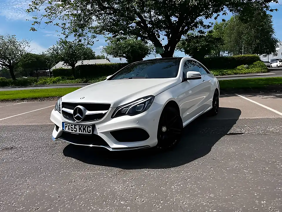 Used 2015 Mercedes-Benz E Class AMG Line White - Interior and Exterior details 19