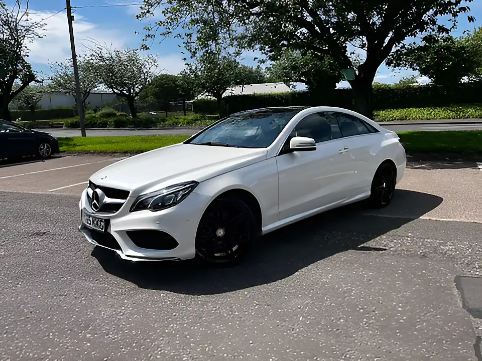 Used 2015 Mercedes-Benz E Class AMG Line White - Interior and Exterior details 20