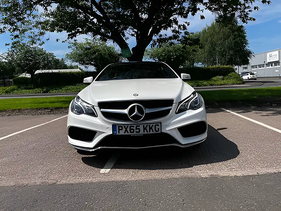 Used 2015 Mercedes-Benz E Class AMG Line White - Interior and Exterior details 4
