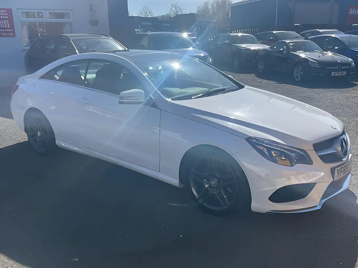 Used 2015 Mercedes-Benz E Class AMG Line White - Interior and Exterior details 11