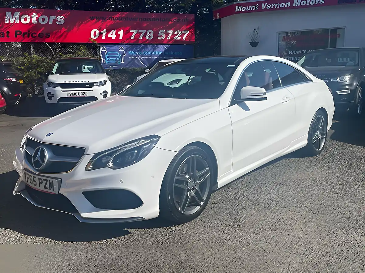 Used 2015 Mercedes-Benz E Class AMG Line White - Interior and Exterior details 4