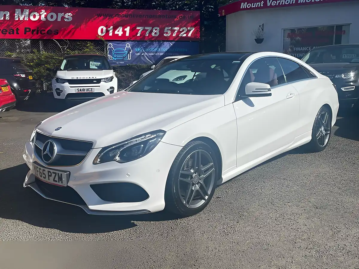 Used 2015 Mercedes-Benz E Class AMG Line White - Interior and Exterior details 5
