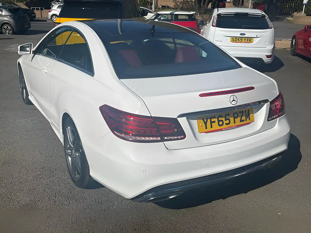 Used 2015 Mercedes-Benz E Class AMG Line White - Interior and Exterior details 7