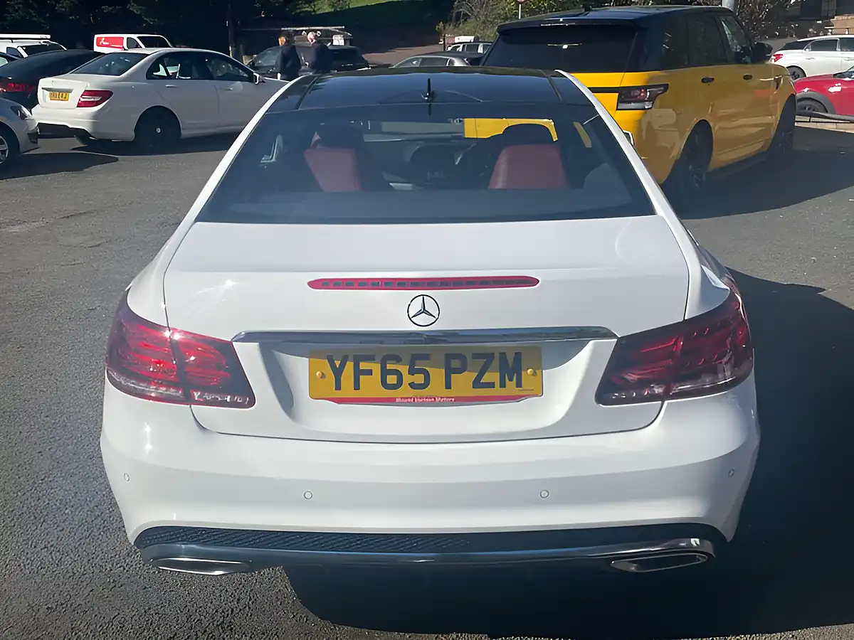 Used 2015 Mercedes-Benz E Class AMG Line White - Interior and Exterior details 8