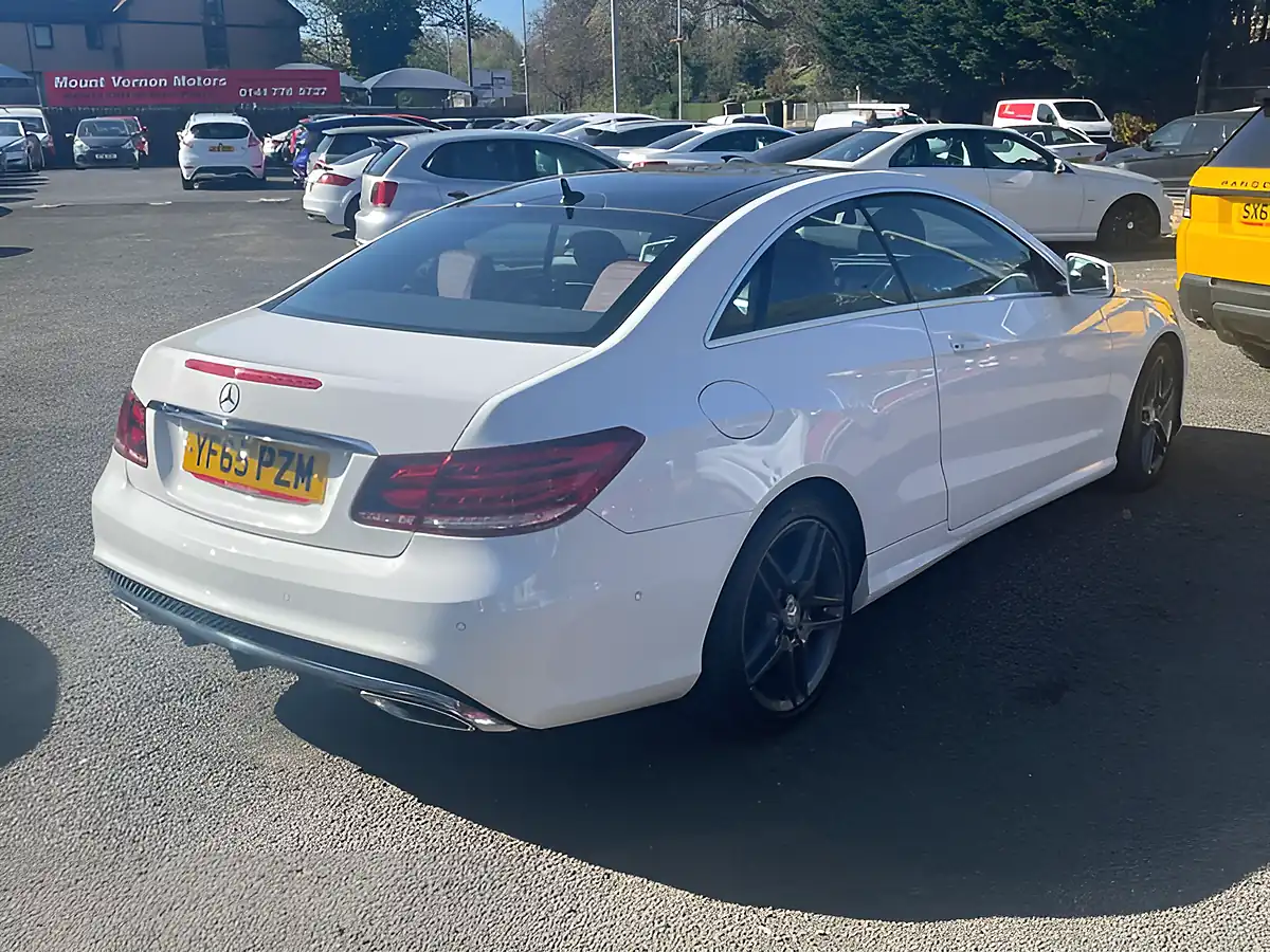 Used 2015 Mercedes-Benz E Class AMG Line White - Interior and Exterior details 9