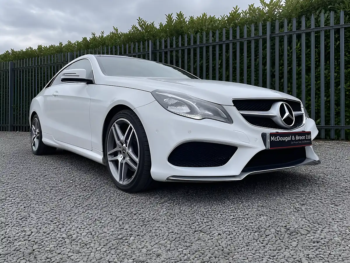 Used 2015 Mercedes-Benz E Class AMG Line White - Interior and Exterior details 11