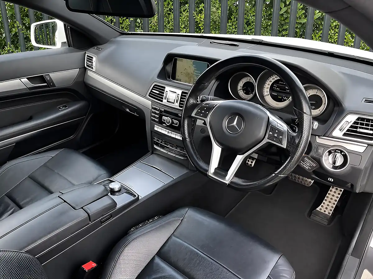 Used 2015 Mercedes-Benz E Class AMG Line White - Interior and Exterior details 13