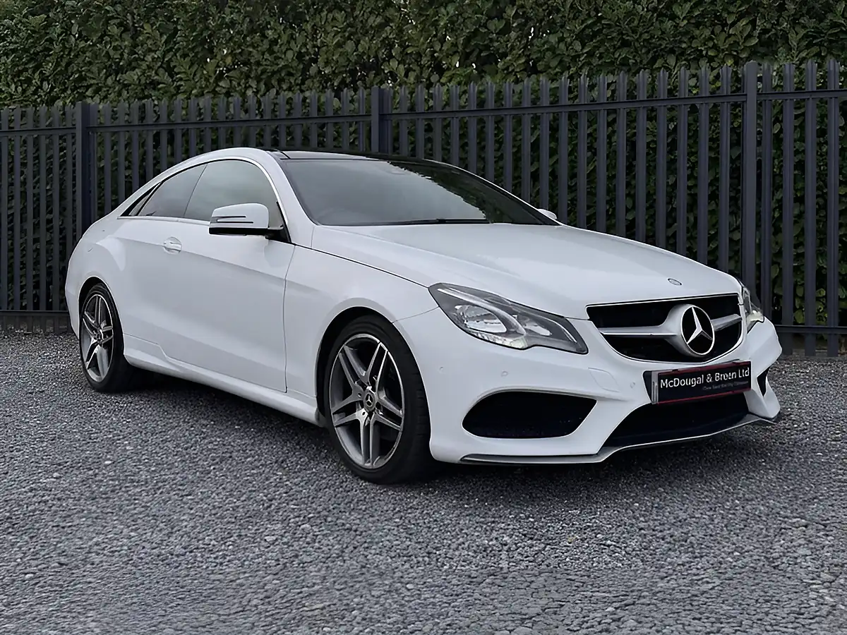 Used 2015 Mercedes-Benz E Class AMG Line White - Interior and Exterior details 3