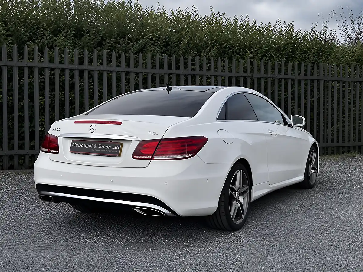 Used 2015 Mercedes-Benz E Class AMG Line White - Interior and Exterior details 8