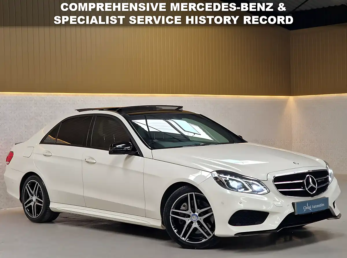 Used 2015 Mercedes-Benz E-Class AMG Night Edition Premium Designo Diamond White - Interior and Exterior details 3