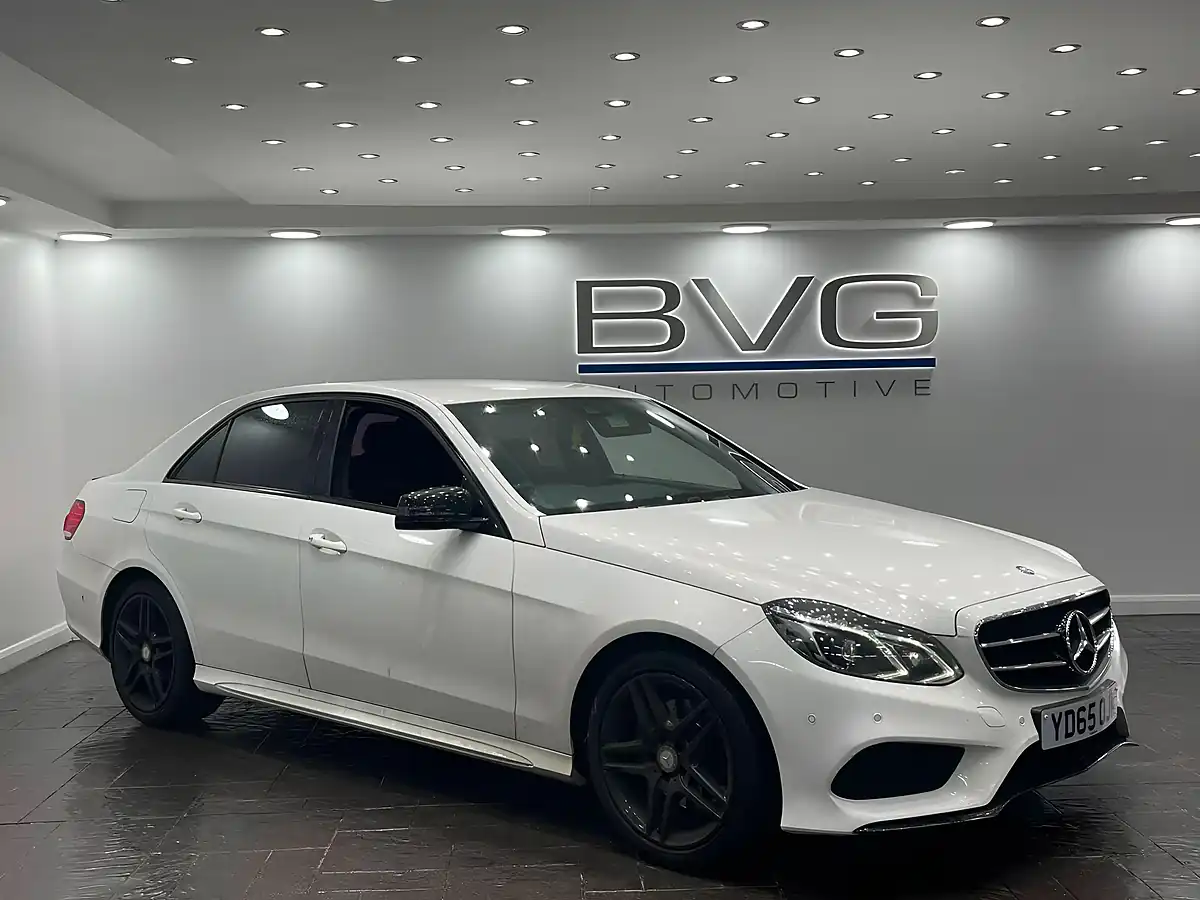 Used 2015 Mercedes-Benz E Class AMG Night Edition White - Front View