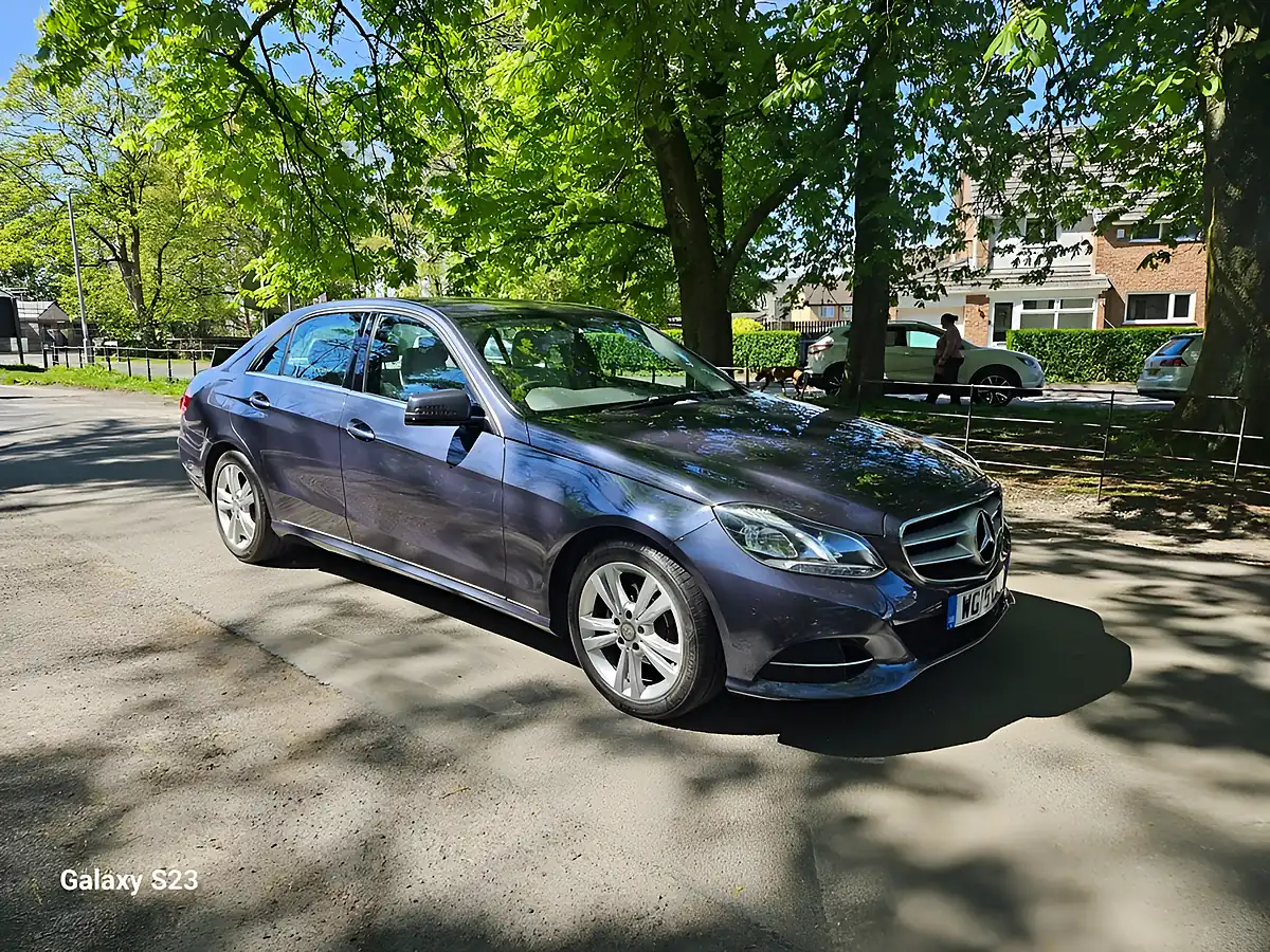 Used 2015 Mercedes-Benz E-Class Se Blue - Front View