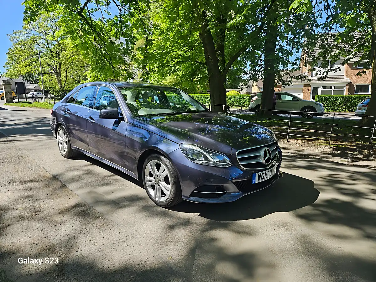 Used 2015 Mercedes-Benz E-Class Se Blue - Interior and Exterior details 2